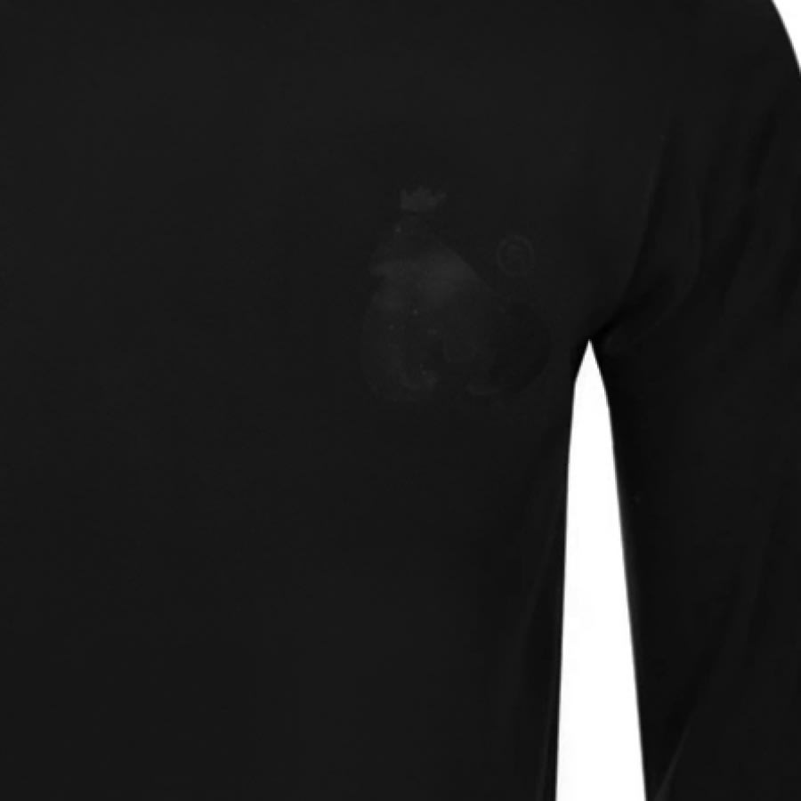 Alternative Image for ProductMoney Crew Neck Long Sleeve T Shirt Black3